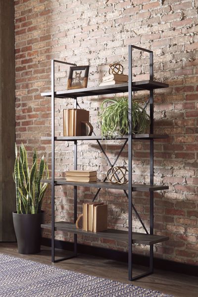 Picture of Gilesgrove Black/Gray Bookcase