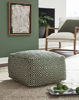 Picture of Abacy - Green & Ivory Pouf