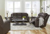 Picture of Lavehorne - Umber Reclining Console Loveseat