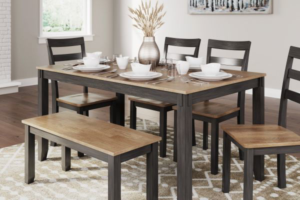 Picture of Gesthaven Brown 6PC Dining Set