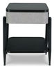 Picture of Jorvalee - Gray & Black Accent Table with Speakers