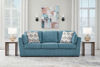 Picture of KEERWICK TEAL QN SLEEPER SOFA