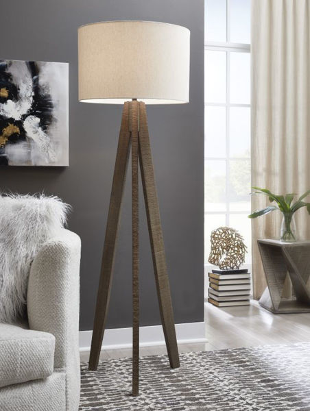 Picture of Dallson Gray-Brown Floor Lamp